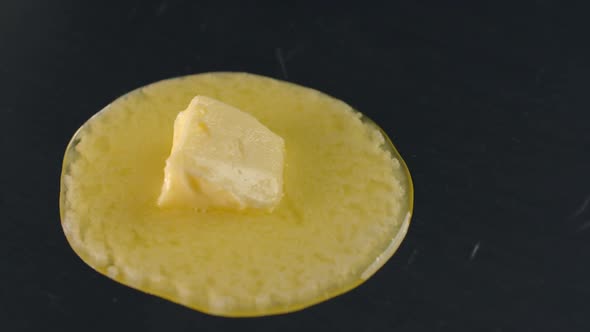 Butter Melts in Slow Motion, Making the Choux Pastry, Milk Products, Food Video, Full Prores alt