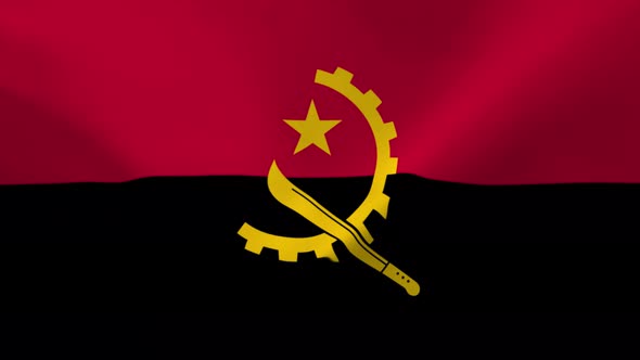 Angola Waving Flag 4K Moving Wallpaper Background alt