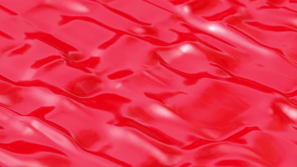 Flexible Glossy Red Plastic Surface Waves alt