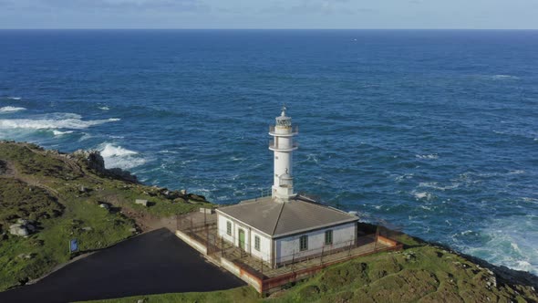 Lighthouse Tourinan in Muxia Galicia Spain