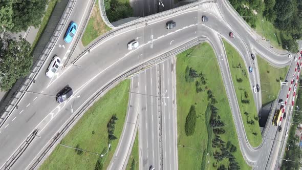 Cars on the Road Aerial View alt