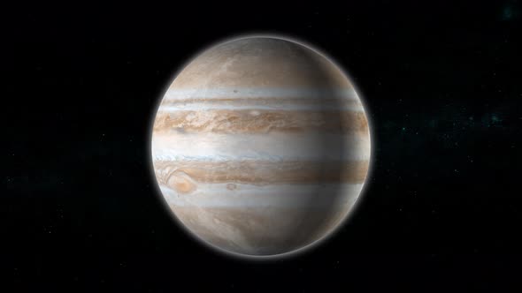 planet Jupiter animation.  Vd 1128