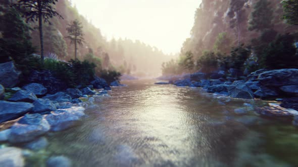 A River In The Misty Mountains