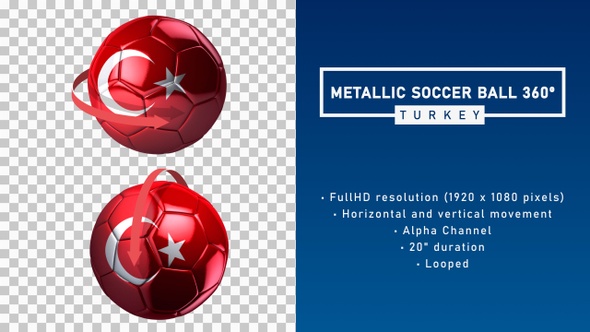 Metallic Soccer Ball 360º - Turkey