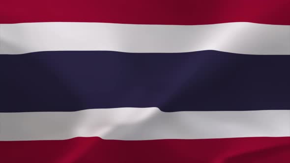 Thailand Waving Flag Animation 4K Moving Wallpaper Background alt