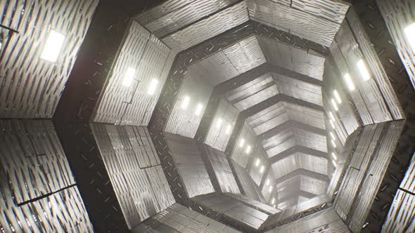 Metal Diamond Plate Tunnel 4K alt