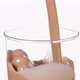Close-up of Chocolate Milk Being Poured into a Glass - VideoHive Item for Sale
