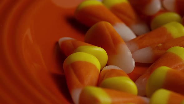 Rotating shot of Halloween candy corn - CANDY CORN 033 alt