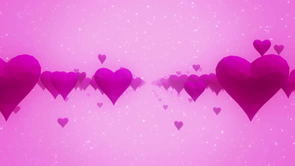 Pink Heart Bg Hd , Motion Graphics | VideoHive