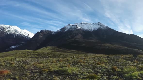 Autumn volcanic landscape of Kamchatka Peninsula 