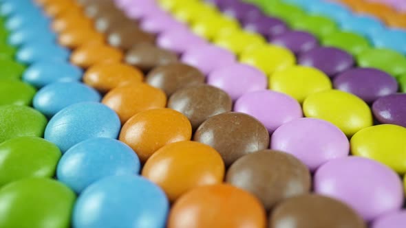 Multicolored Dragee Candies With Milk Chocolate 2.