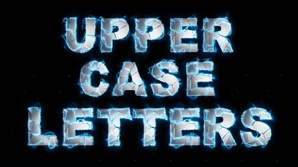 Shatter Upper Case Letters