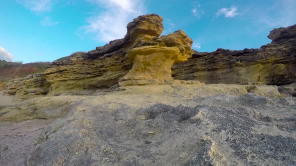 Blue Sky and Rocky Outcrop