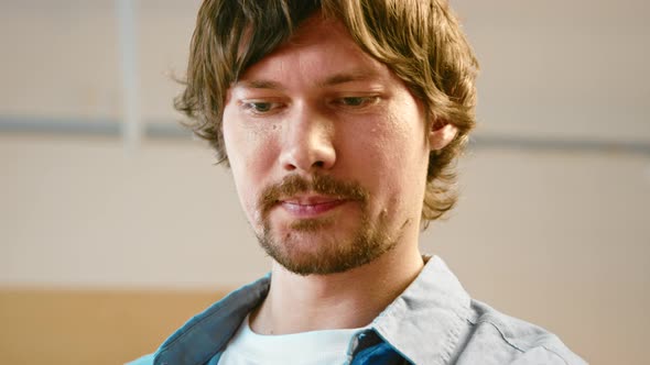 Mature man with a mosaic alt