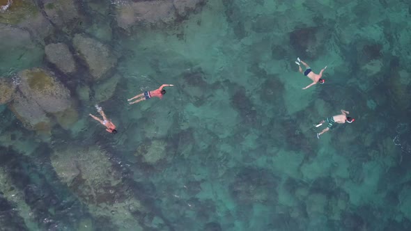 Snorkeling Aerial Shot alt