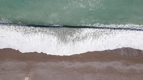 Sea Near the Coast - Close-up Aerial View of the Coastal Seascape alt