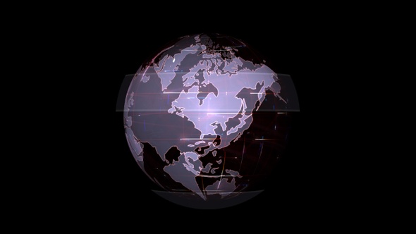 news opener globe rotate with effect