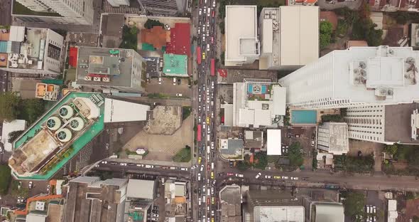 View Of Big City From Above