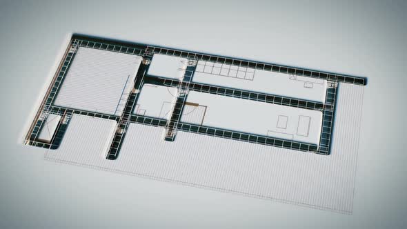 Drawing to the building. Scheme of house building process from the scratch. HD alt