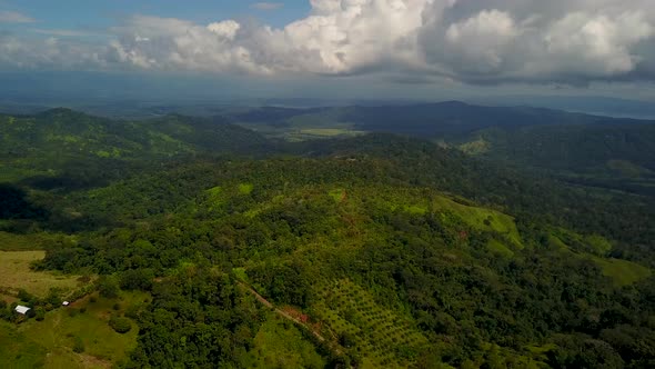 Flying Over a Costa Rica Rainforest 
