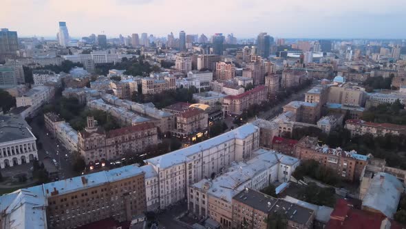 Kyiv, Ukraine Aerial View of the City. Kiev alt