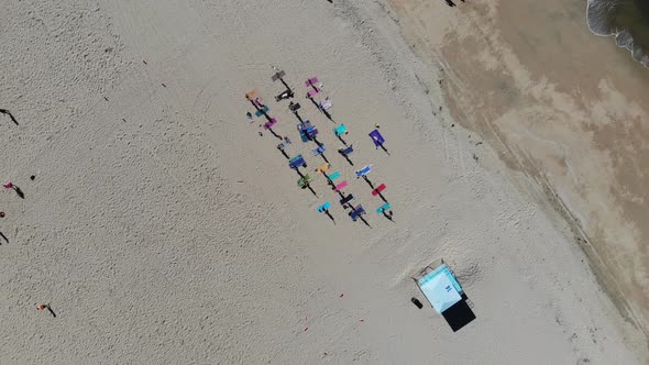 Beach Yoga Rising