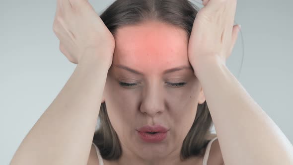 Headache Migraine Overwork and Meningitis Concept