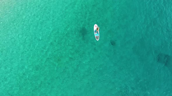 Stand Up Paddle Aerial View 