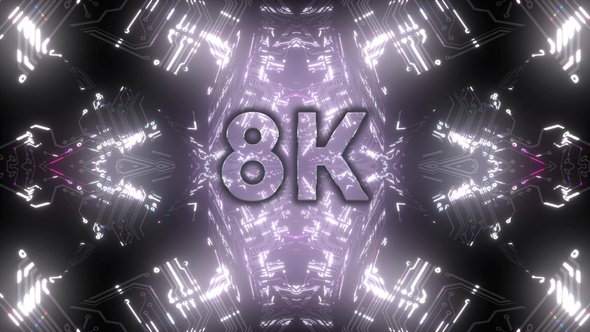 8k White Cybernetic Vj Loop alt