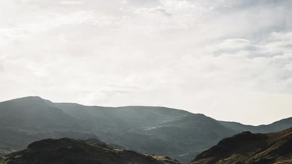 Time Lapse Over Mountains