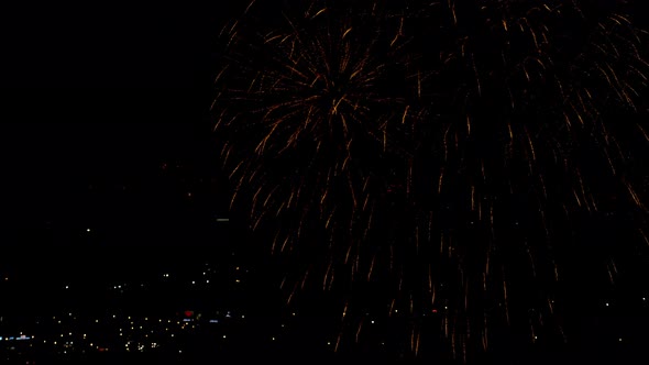 Fireworks Flashing in the Evening alt