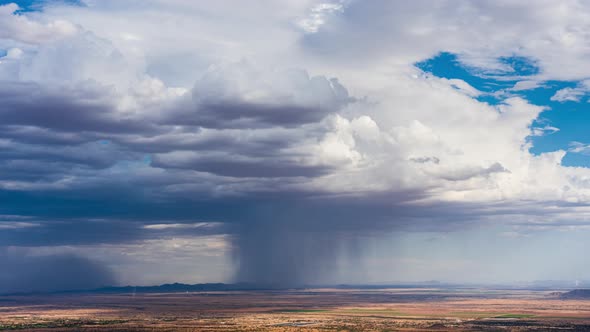 Monsoon Thunderstorm and Dust Storm near Phoenix, Arizona