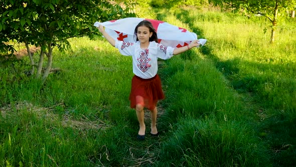 Patriot Child with Georgian Flag alt