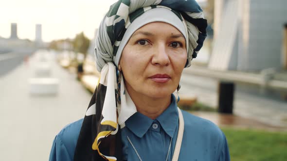 Biracial Muslim Woman Portrait alt