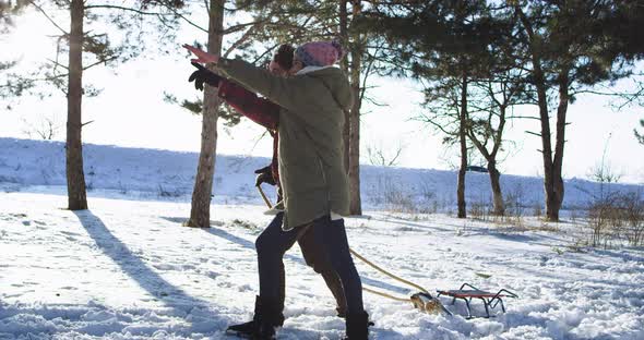 Multi Ethnic Young Lady and Man Have a Great Time alt