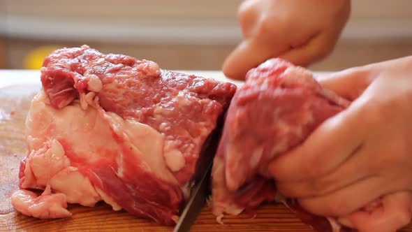 Cutting Beef Meat