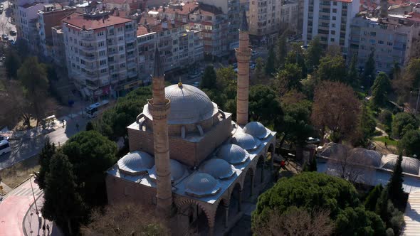 Mosque And City Aerial View 10