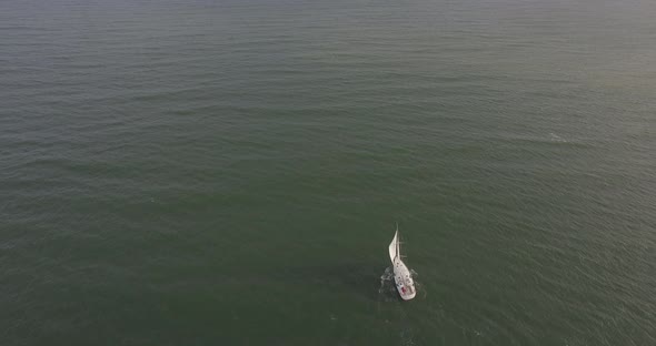 Aerial Over Yacht Boat 3