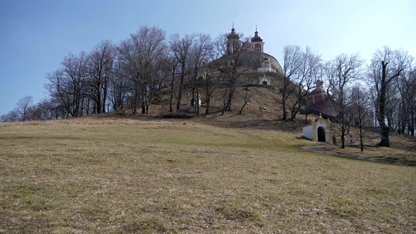 A view of Calvary in Banska Stiavnica, Slovakia alt