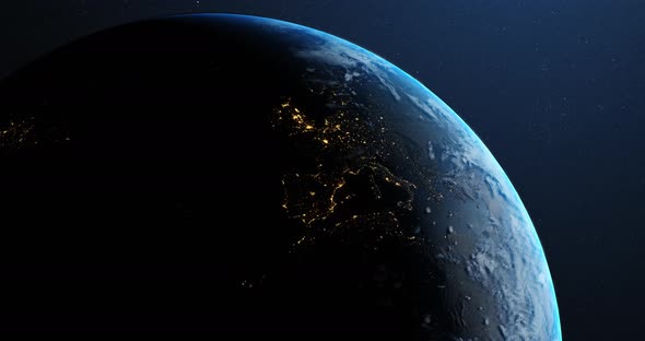 Earth in space 4k alt