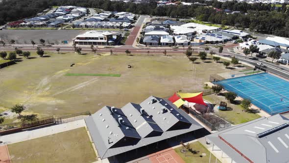 Aerial View of a School in Australia