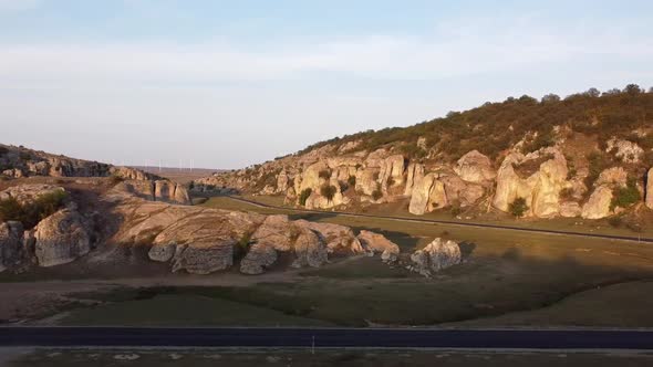 Dobrogea Gorges Aerial Panoramic View, Romania