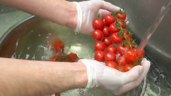 Hands Washing Cherry Tomatoes alt