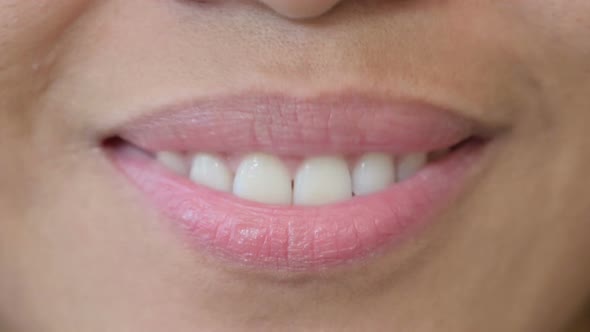 Smiling Mouth of African Woman Lips and Teeth alt