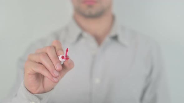 Illegal Writing on Screen with Hand alt