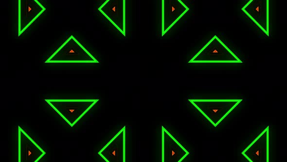 Multicolor Triangle Light Blinking 4K alt