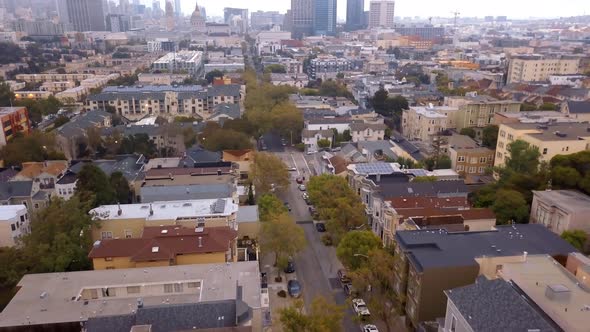 Flying Over San Francisco Downtown alt