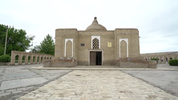 Historic Bukhara City of Uzbekistan. Chashma-Ayub Mausoleum alt