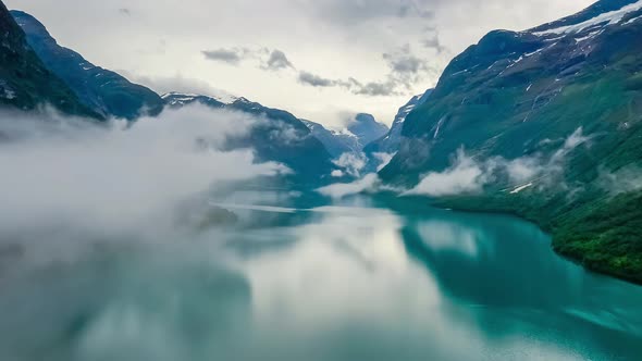 Beautiful Nature Norway Natural Landscape Lovatnet Lake alt