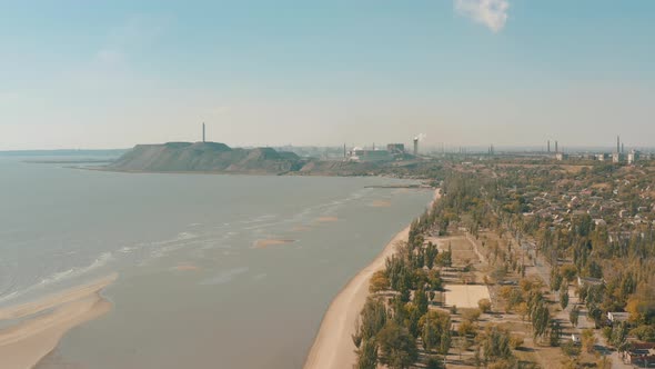 Industrial City Mariupol in the Summer
